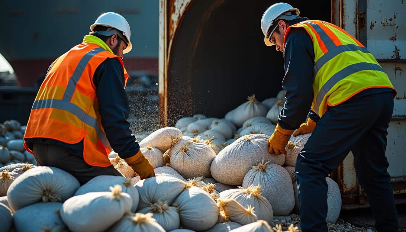 Déchargement du conteneur vrac : méthodes, équipements et sécurité