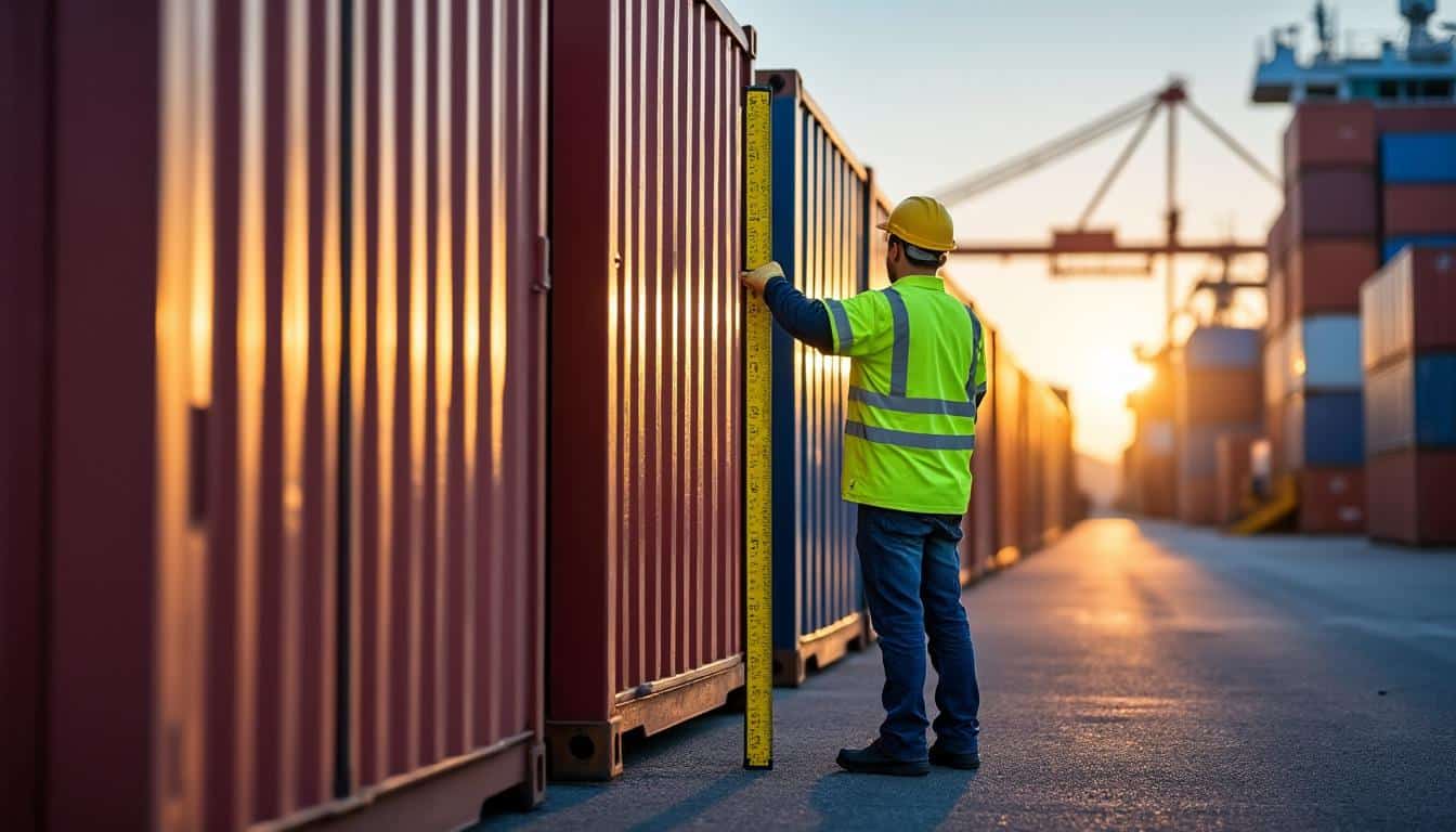 Illustration: Comprendre les dimensions standards des conteneurs maritimes, avec un focus sur la hauteur