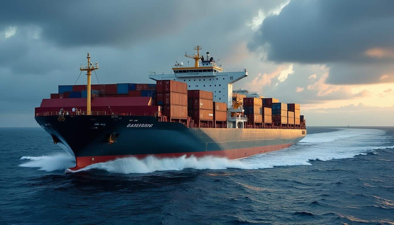 Illustration: Comprendre le rôle et les caractéristiques des porte conteneurs dans le transport maritime