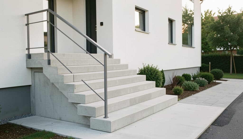 Escalier extérieur en béton : le réussir sans erreur